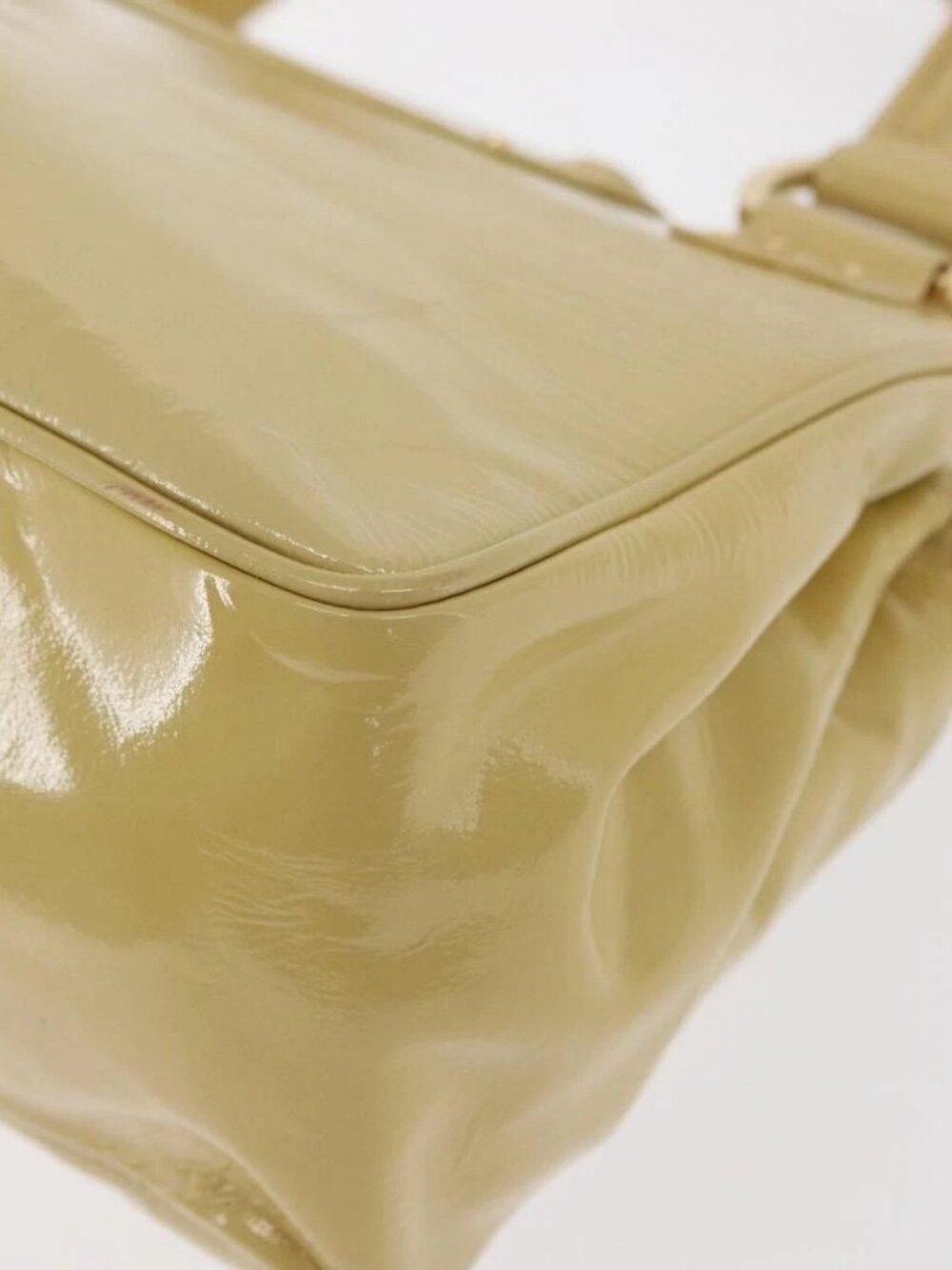 LOUIS VUITTON Cruise line Sac Bicolor Hand Bag Enamel Yellow M92547 Auth ep13148 - Picture 4 of 16